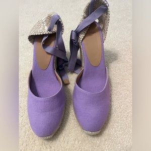 New in Box Castaner Carina 80 size 39 espadrille in lilac